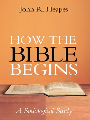 cover image of How the Bible Begins